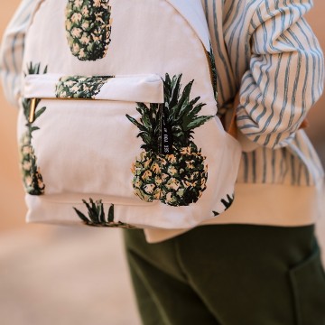 See you at six pineapples m cotton canvas gabardine twill papyrus creme 04s