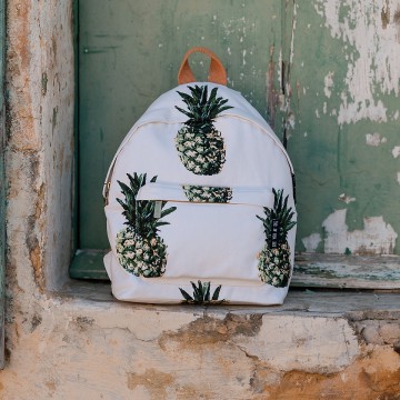 See you at six pineapples m cotton canvas gabardine twill papyrus creme 11s