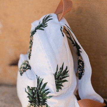 See you at six pineapples m cotton canvas gabardine twill papyrus creme 14s