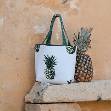 See you at six pineapples m cotton canvas gabardine twill papyrus creme 18s