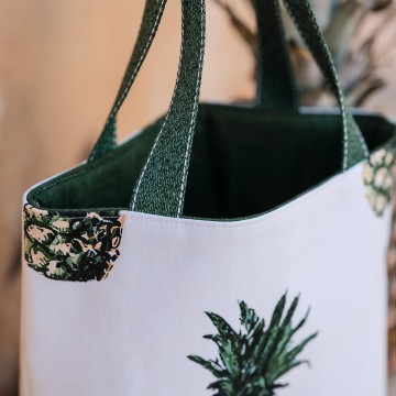 See you at six pineapples m cotton canvas gabardine twill papyrus creme 19s