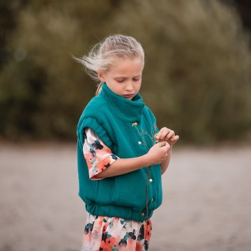 See you at six quilted knit teal green 22s