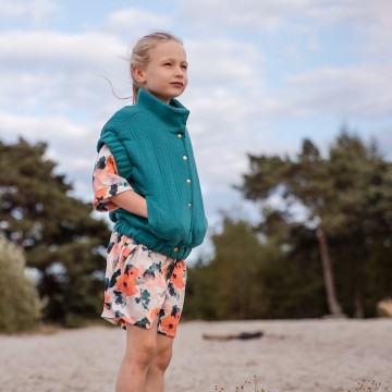 See you at six quilted knit teal green 24s