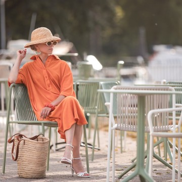 See you at six sponge terry cloth autumn maple orange 05s