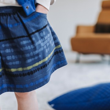 Sound waves m cotton oceana blue 20s