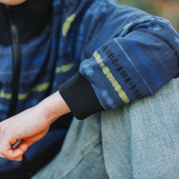 Sound waves m french terry oceana blue 06s