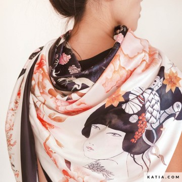Stoffenpaneel satin brillant sakura scarf 2238 2 05 katia g