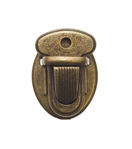 Tassluiting 25 mm bronskleurig metaal