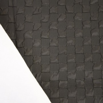 Tela de cuadros bubble chess boad color negro 5