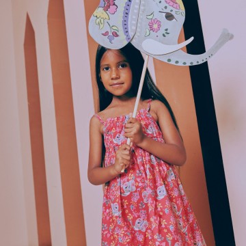 Tela de popeln estampado indian elephants 225 02