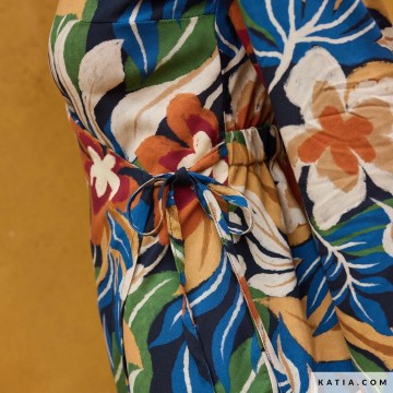 Viscose stof rayon iguana leaves chalis 2229 8 04 katia g