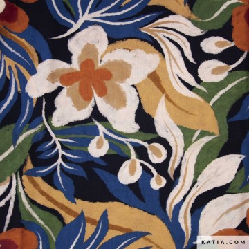 Viscose stof rayon iguana leaves chalis 2229 8 katia fhd