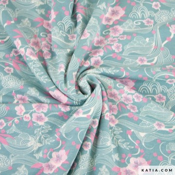 Viscose tricot stof sakura butterfly 2226 1 01 katia g