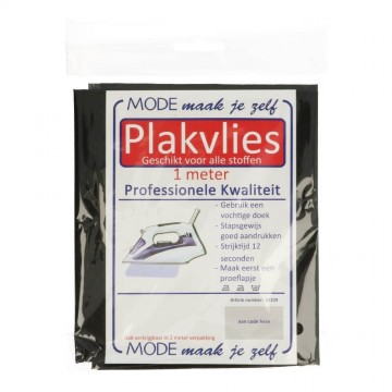 Vlieseline  zwart H180