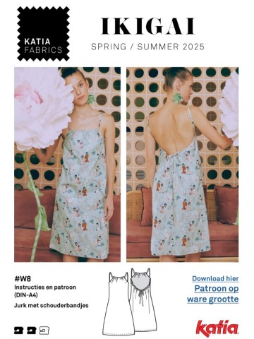 W8 dames poplin jurk s m l xl